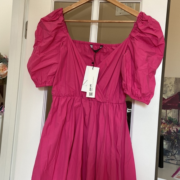 ZARA voluminous puff sleeve dress blogger favorite - Picture 8 of 9